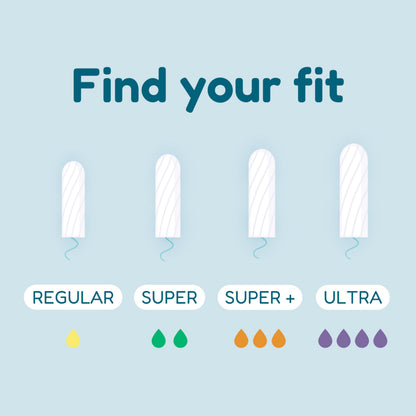 o.b. Tampons | Non-Applicator Tampon, Unscented | Super Tampon, 40ct