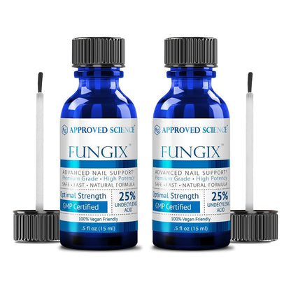 Approved Science Fungix Extra Strength - Undecylenic Acid and Tea Tree Oil - Serum for Fingernail and Toenail Care - Infused with Essential Oils - Healthy Nail Appearance - Easy to Apply - Pack of 1