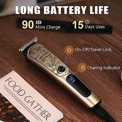 Ufree Beard Trimmer for Men with Charging Stand, IPX7 Waterproof Electric Razor Shavers