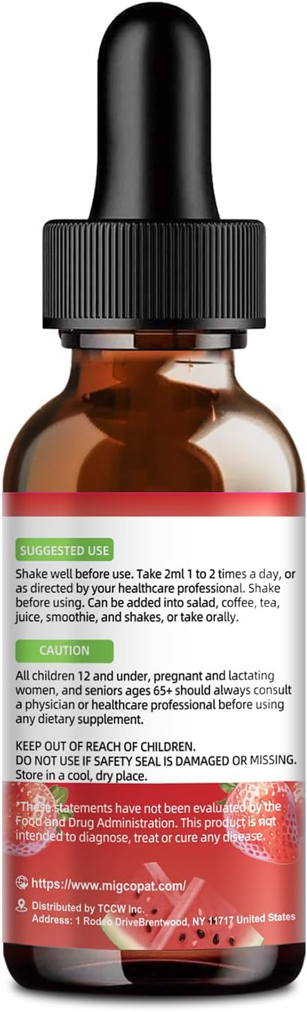 Zeolite Detox Liquid Drops with B12, D3 & Vitamin C – Pure Body Cleanse Support for Heavy Metals, Natural Zeolite Formula, Strawberry Watermelon Flavor, 60ml