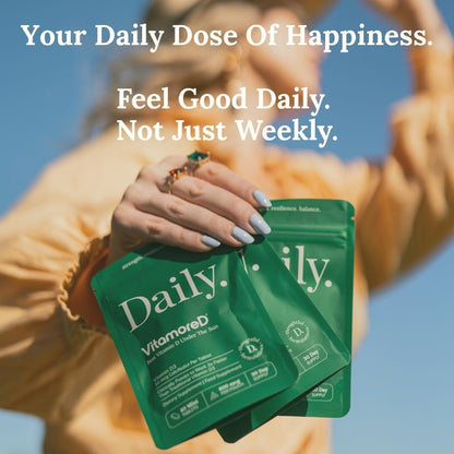 Vitamin D Calcifediol 10 mcg | Easy Swallow Tablets | Two-A-Day | 30 Day Supply | 60 Tablets