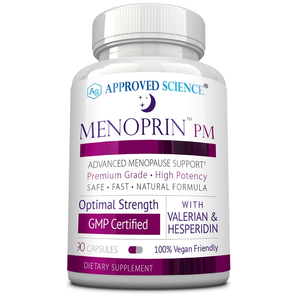 Approved Science Menoprin - Menopause Support - Protykin, Black Cohosh - 60 Capsules - 1 Bottle Menoprin Day - Vegan