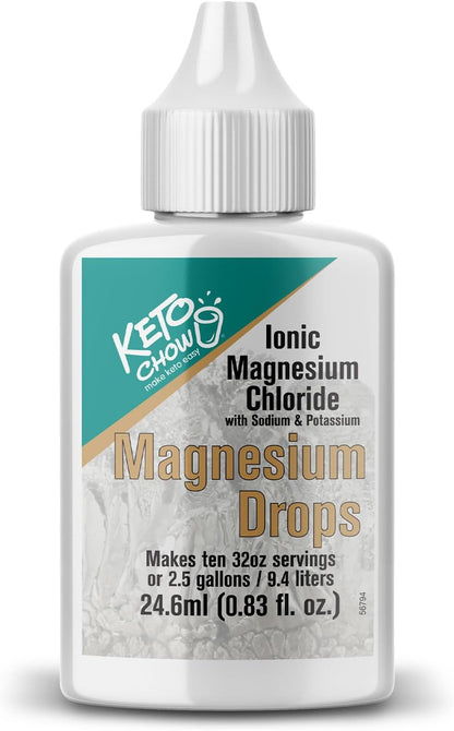 Keto Chow Magnesium Chloride Supplement Drops, Travel Size, 24ml