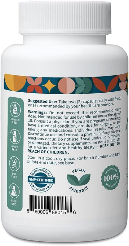 Pattern Wellness Ashwagandha Complex Supplement – 360 Vegan Capsules | For Men & Women – Organic KSM-66® & Black Pepper Extract – Supports Stress Response & Energy Balance – Non-GMO
