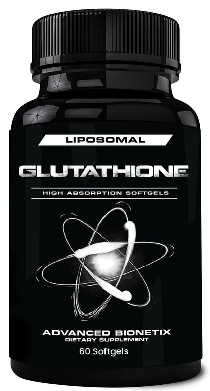 Advanced Bionetix 850mg Liposomal Glutathione Supplement | 120 Total Liposomal Softgels | Antioxidant Supplement w/Gluta-IV™, 100X Absorption Over Powder Glutathione