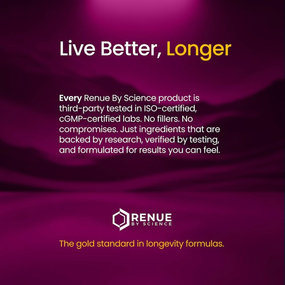 Renue By Science Melatonin | Liposomal Melatonina Supplement | 90 High Strength Melatonin Capsules - 1mg Melatonin per Serving | Sleep Aid Melatonin | Non-GMO | Made in The USA & Third-Party Tested