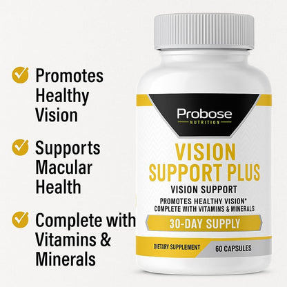 Probase Nutrition Vision Support Plus 60 Capsules 30-Day Supply