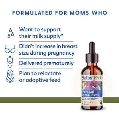Motherlove More Milk Special Blend (2 Ounce Tincture) Herbal Lactation Supplement