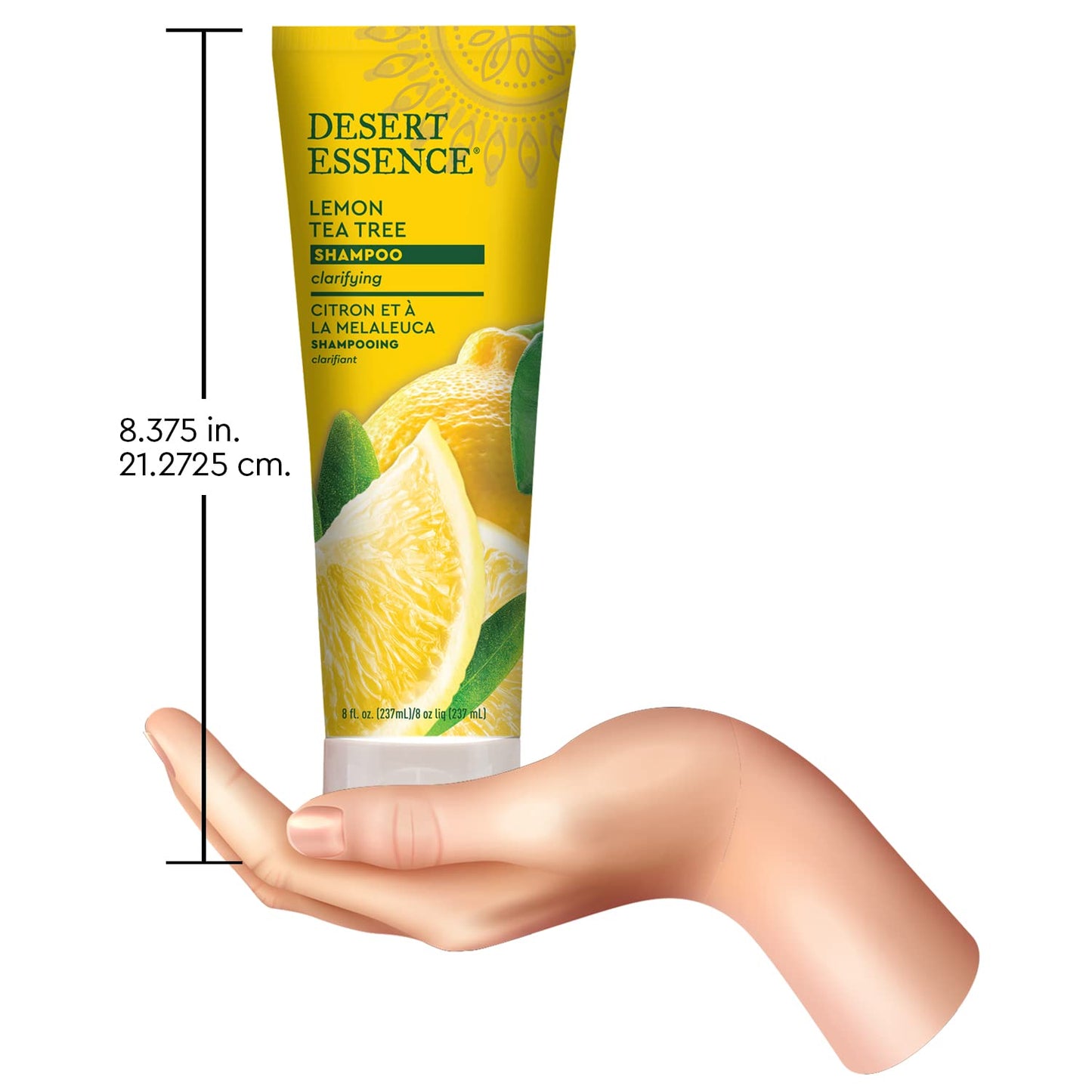 Desert Essence Organics Hair Care Shampoo, Lemon Tea Tree, 8 Ounce