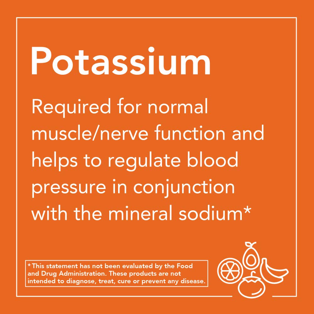 NOW Potassium Citrate 99 mg,180 Capsules