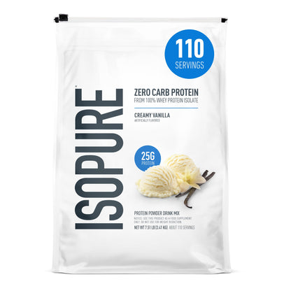 Isopure Zero Carb 100% Pure Whey Isolate Protein Powder, Gluten Free, With Vitamins, Cookies & Cream, 25g Protein Per Serving, 1 Lb, 15 Servings (Packaging May Vary)