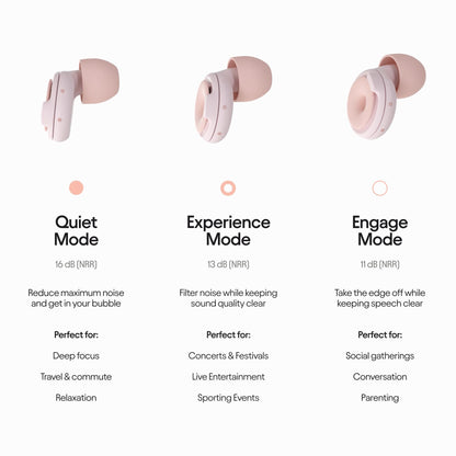 Loop Switch Earplugs – Multi-Mode Noise-Reducing Earplugs | Adjustable Passive