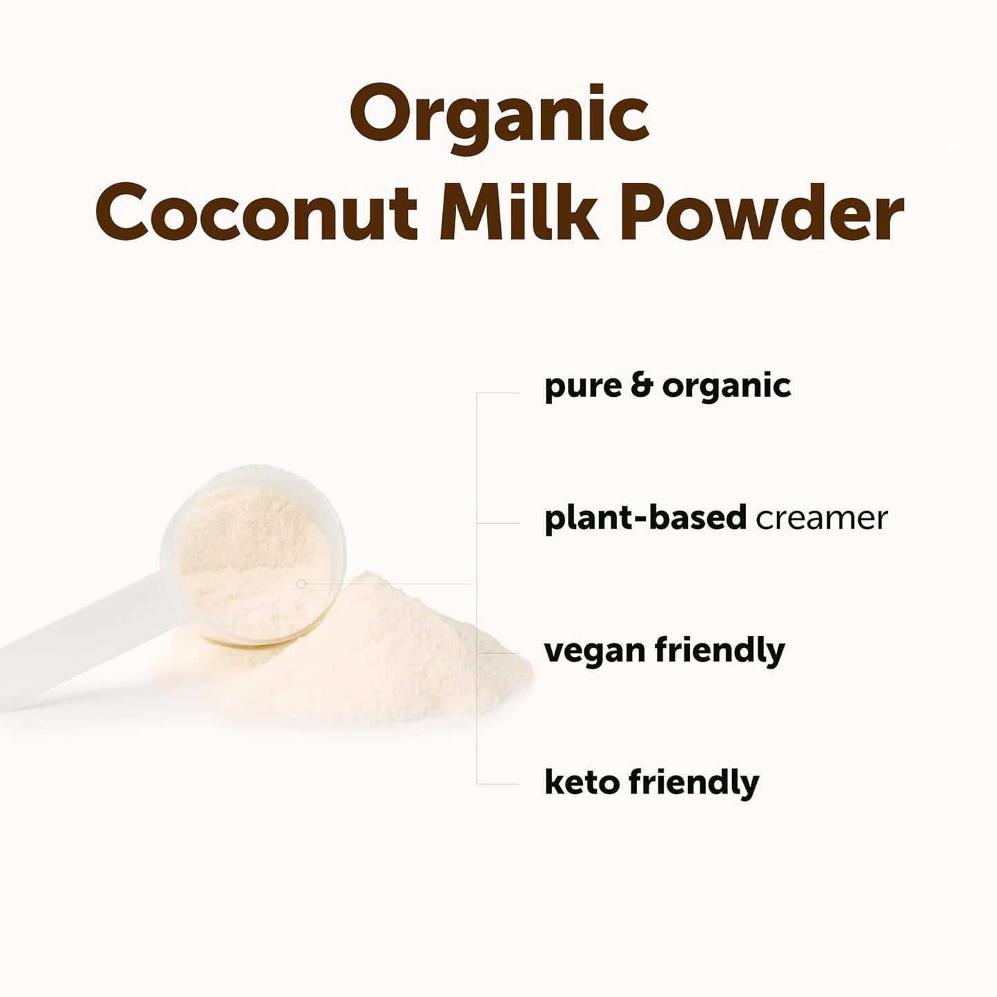 Micro Ingredients Organic Coconut Milk Powder, 2 Lb | Plant-Based Creamer for Coffee, Tea & Smoothies | Rich & Creamy, Easy Mixing | Non-GMO, Gluten-Free, Keto & Paleo Friendly