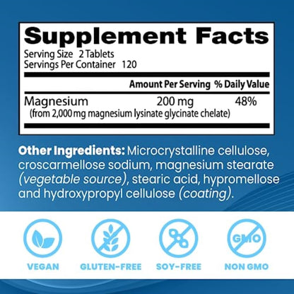Doctor's Best High Absorption Magnesium Glycinate Lysinate, 100% Chelated, Non-GMO