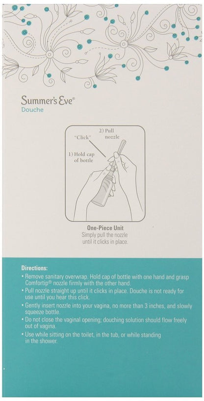 (Pack of 4 Bottles) Summer's Eve Fresh Scent Douche Vinegar & Water, Feminine Wash, 4.5oz Bottles