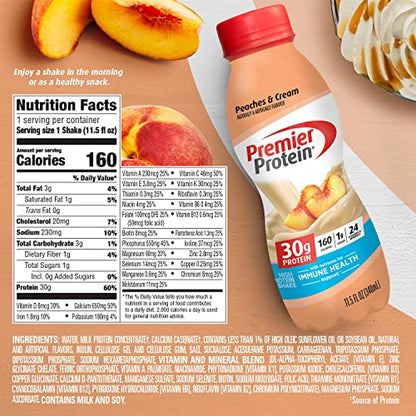 Premier Protein Shake 30g 1g Sugar 24 Vitamins Minerals Nutrients to Support Immune