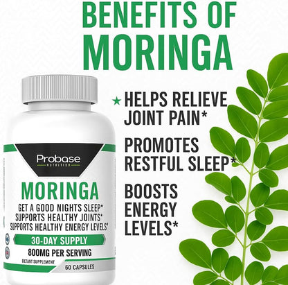 Probase Nutrition Moringa Oleifera 60 Capsules 30-Day Supply