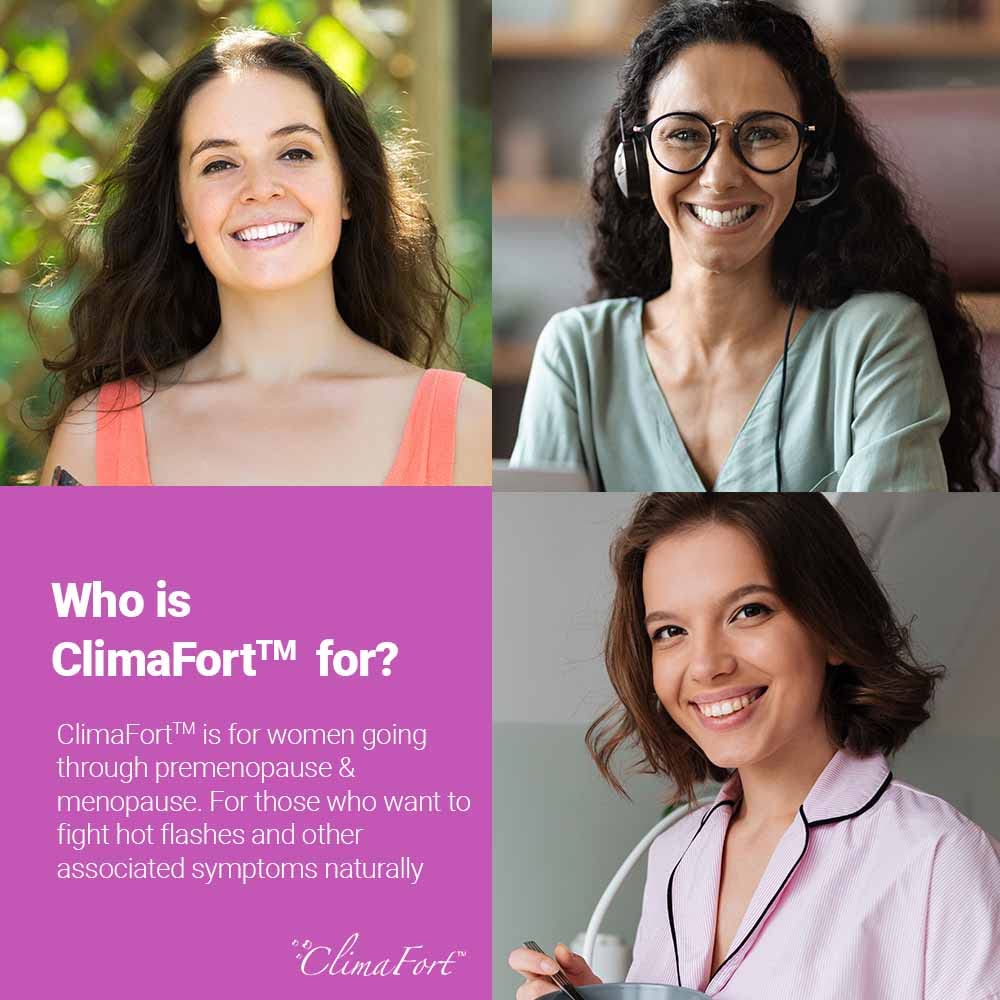 ClimaFort - Menopause Capsules - Food Supplement
