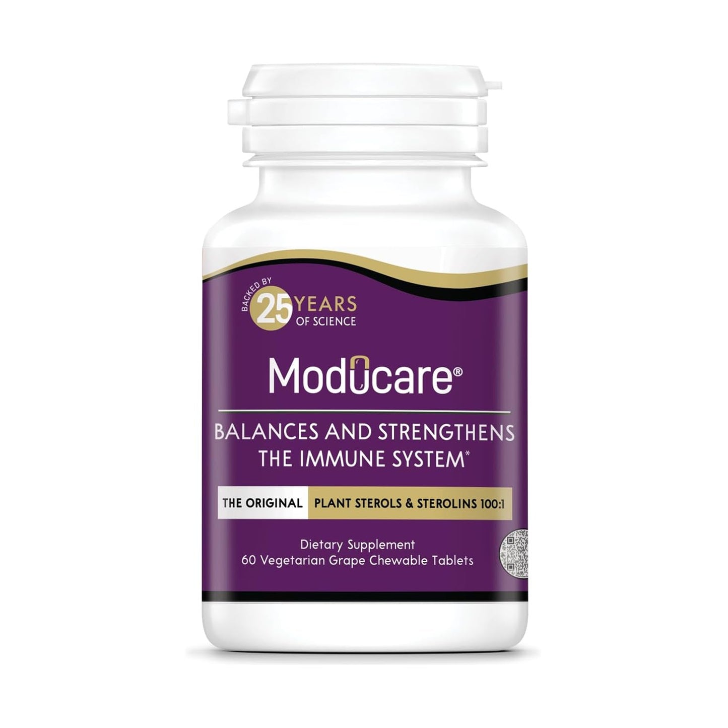 Moducare Immune Support - Plant Sterols & Sterolins for Immune System Modulation - Optimal Health Support* - Non-GMO, Gluten-Free & Dairy-Free - 180 Vegetarian Capsules (180 Servings)