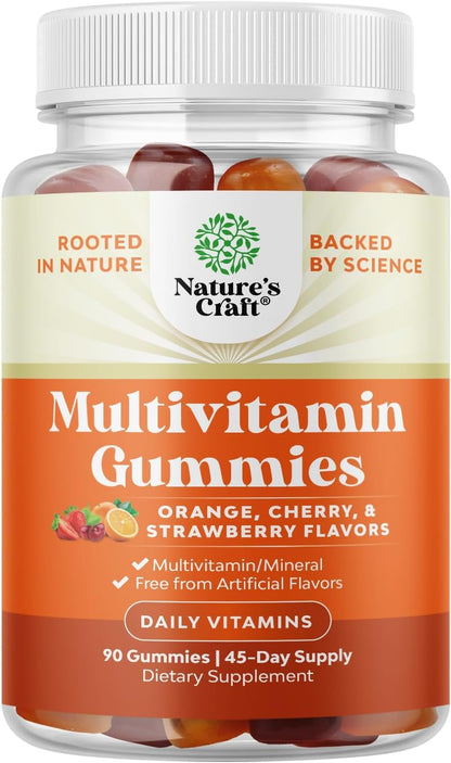 Teen Multivitamin Gummies 12-17 - Teen Boys & Girls Gummy Vitamins for Better Skin, Immune Strength, Mood & Energy Support - Teenage Girl & Boy Supplements with Zn, Mg, Vitamin A, C, D & E - 60 Ct