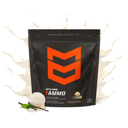 MTN OPS Ammo Meal Replacement Protein Powder, Peanut Butter Chocolate