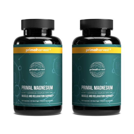 Primal Harvest Magnesium - Daily Vegan Supplement, Gluten, Dairy & Soy Free
