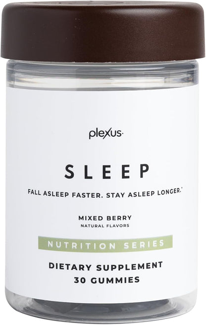 Plexus Sleep® | 5mg melatonin sleep gummies with ashwagandha, GABA & prebiotic FOS fiber — sugar-free, mixed berry