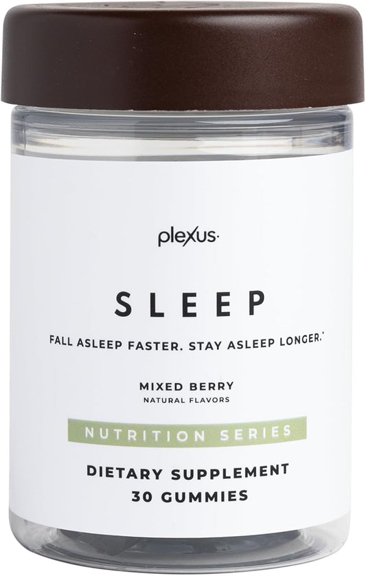 Plexus Sleep® | 5mg melatonin sleep gummies with ashwagandha, GABA & prebiotic FOS fiber — sugar-free, mixed berry