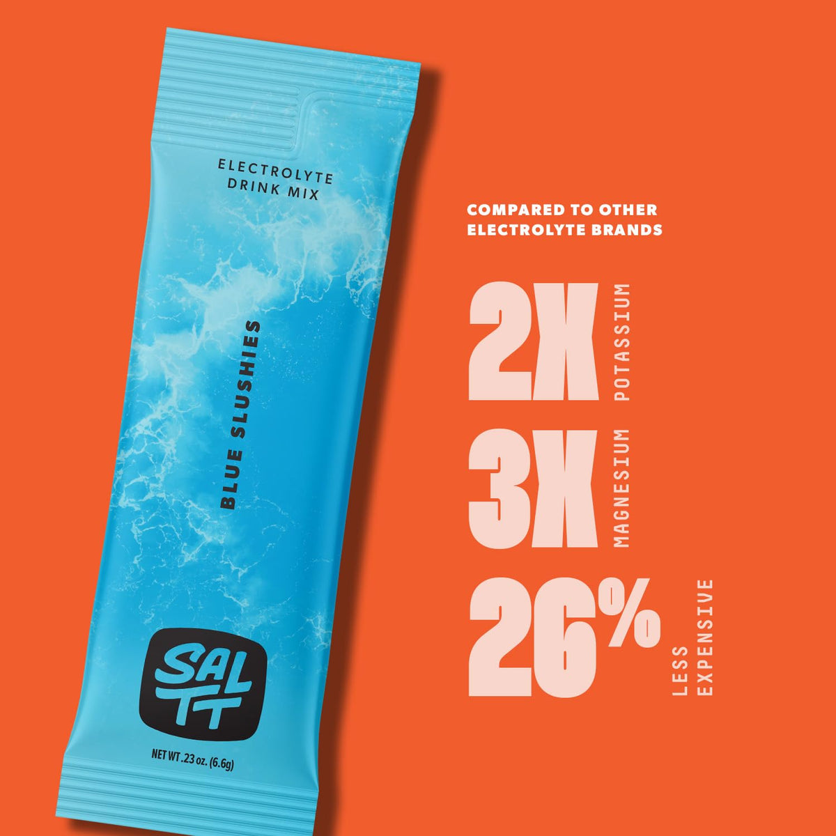 SALTT Electrolyte Packets - Clean Slate (30 Sticks) - Zero Sugar