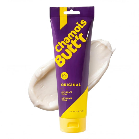 Chamois Butt'r Original Anti-Chafe Cream, 8 oz tube | For Cycling, Running & Active Lifestyles - Helps Prevent & Soothe Chafing, Non-Greasy, Easy Rinse, Skin-Friendly Formula