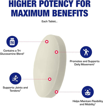High Absorption Glucosamine Chondroitin MSM - Clinical Formula Bone Joint Tendon and Ligament Supplement with MSM Glucosamine Chondroitin - Non-GMO Gluten Free & Made in The USA - 120 Servings
