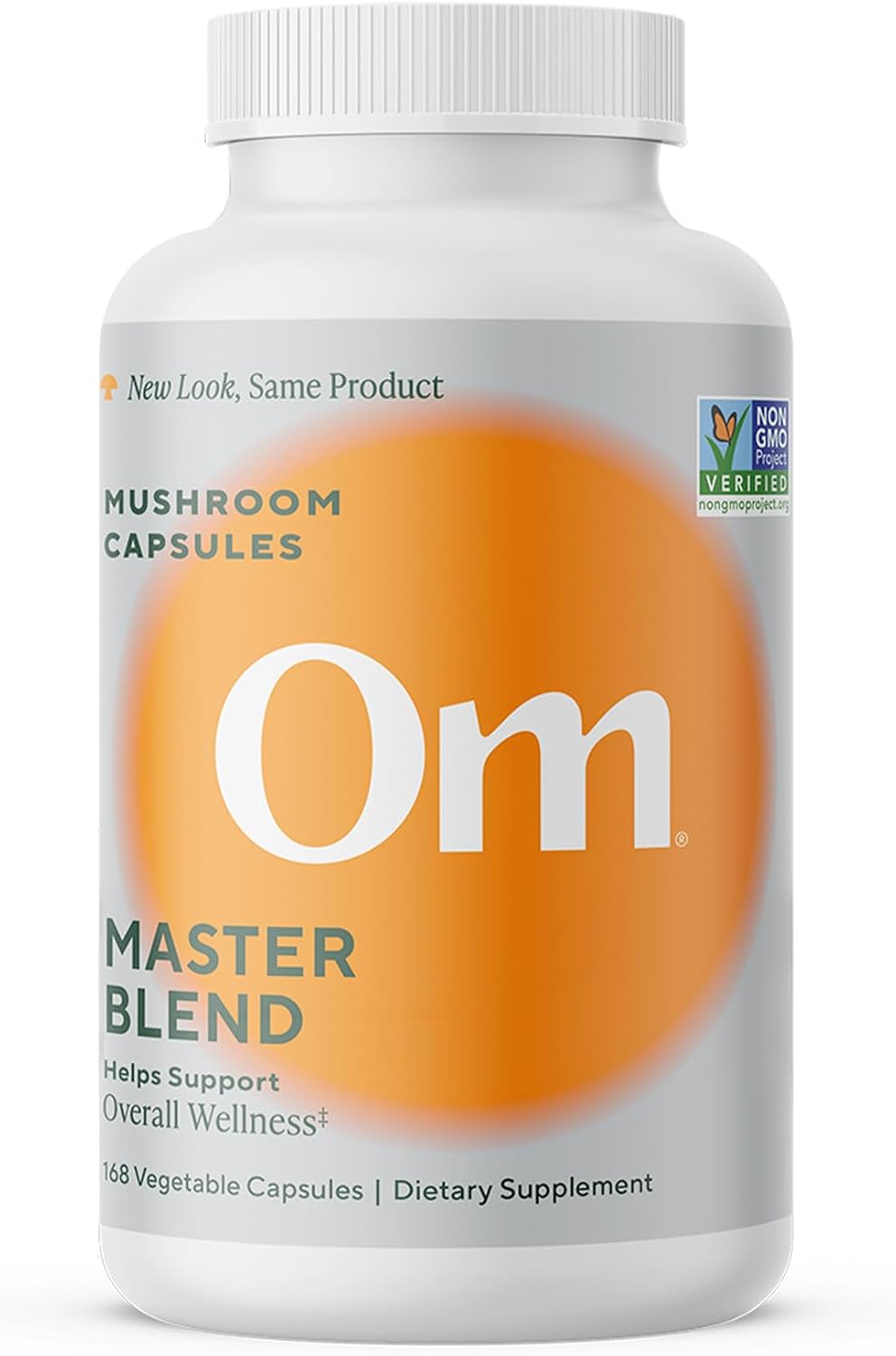 Om Master Blend Mushroom Capsules - Organic Mushroom Supplement with 10 Mushrooms and Ashwagandha – Supports Immunity, Gut Health & Stress Relief, 168 Count (56 Servings)