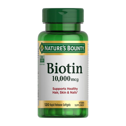 Nature's Bounty Biotin 10,000 mcg, 250 Rapid Release Softgels