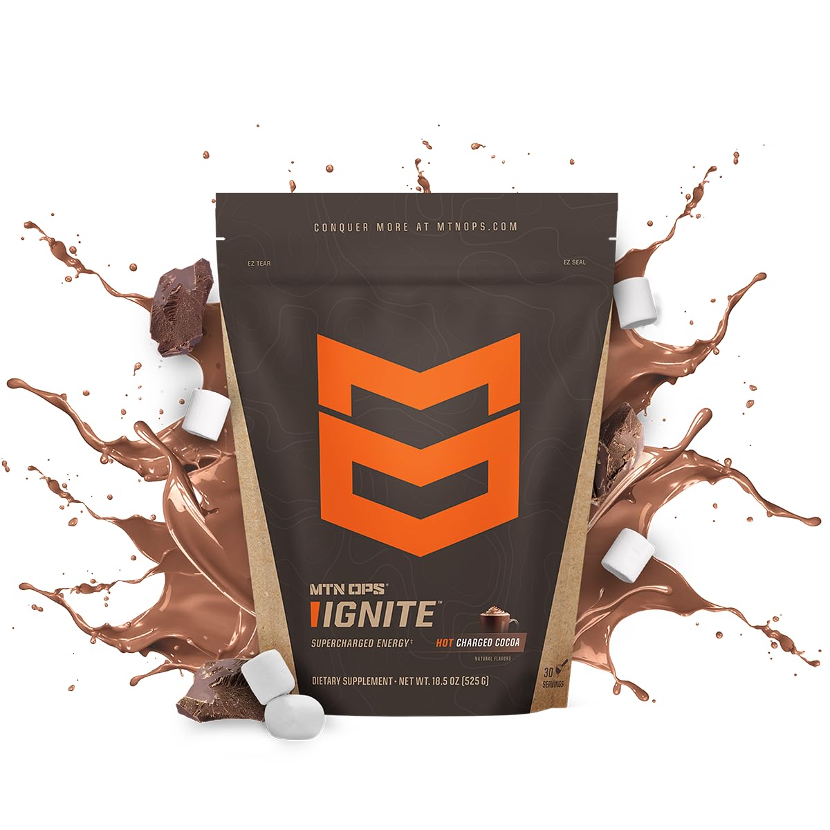 MTN OPS Hot Ignite Focus & Energy Coffee, Mountain Mocha