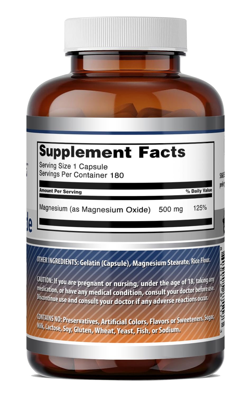Amazing Formulas Magnesium Oxide Supplement | 500 Mg per Serving | 90 Capsules | Non-GMO | Gluten-Free | Made in USA