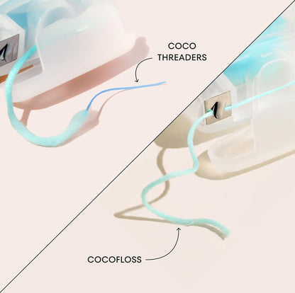 CocoPlush Floss Threaders by COCOLAB, Mint Scent, 30ct, 1-Pack