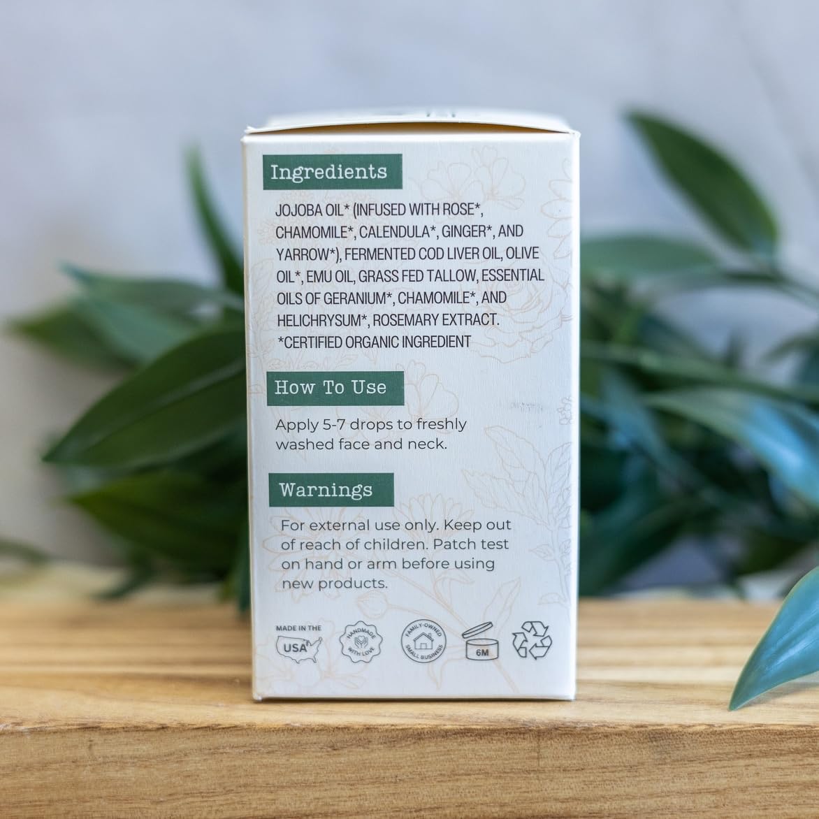 Hearth & Homestead Serum - Nectar Natural Retinol - Fermented Cod Liver Oil, Grass-Fed Tallow & Emu Oil - Nutrient-Rich Facial Oil for Smooth, Healthy Skin – 1 fl oz
