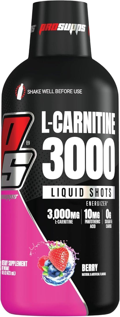 ProSupps L-Carnitine 3000 Stimulant Free Liquid Shots (Berry) Dr. Jekyll Signature Intense Focus, Energy & Pumps Pre-Workout Powder (Blueberry Lemonade) Bundle