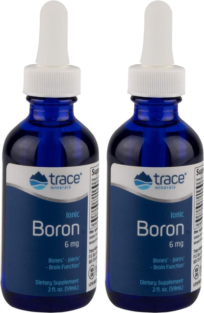 Trace Minerals Ionic Boron Liquid Supplement, 6 mg, 2 fl oz, 48 Servings