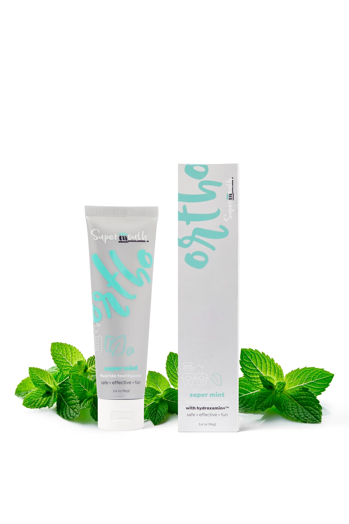 SuperMouth 10%+ Nano Hydroxyapatite Ortho Toothpaste for Braces, Chocolate