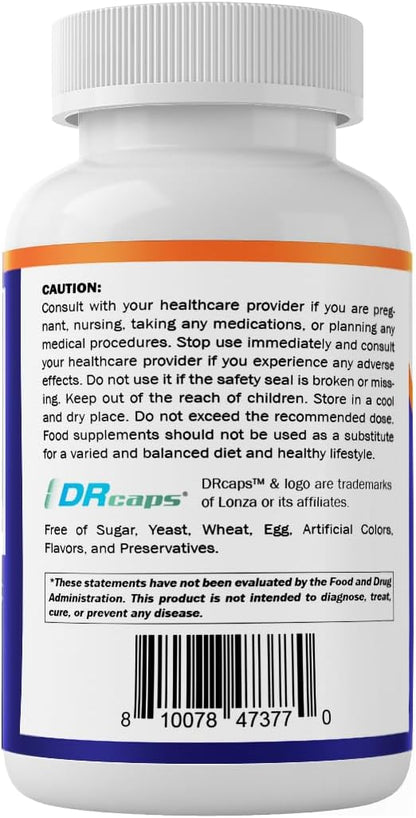 Vitamatic Lactobacillus Reuteri Complex – 22 Billion CFU per Delayed Release Capsule – 60 Capsules – Digestive & Gut Health Support – with Prebiotic Inulin Fiber