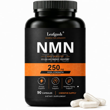 NMN Supplement 250mg, NAD+ Precursor with TMG 50mg & Grape Seed Extract 15mg, Nicotinamide Mononucleotide for Cellular Energy, Daily Vitality & Healthy Aging Support, Advanced 3-in-1 Daily Formula