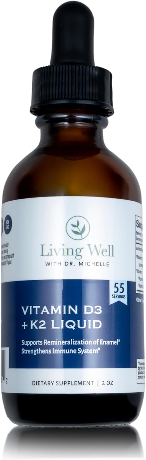 Liquid Vitamin D3 2000 IU with K2 + K1, Immune & Bone Support, 2 oz