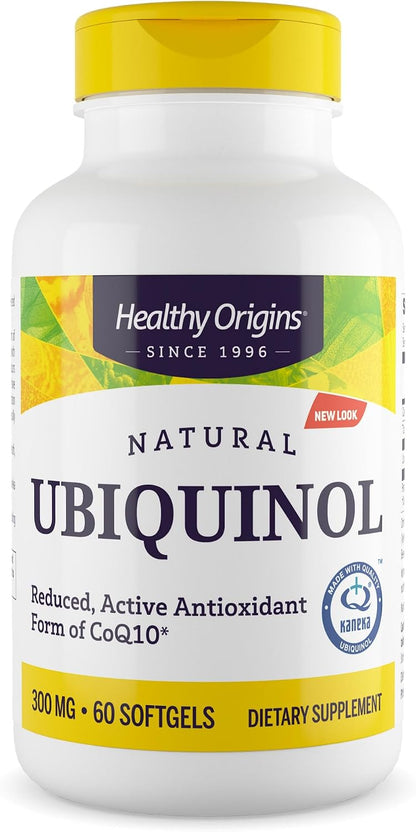 Healthy Origins Ubiquinol CoQ10 300 mg, Kaneka, 60 Softgels