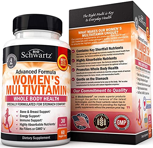 Multivitamin for Women with Vitamin D3 - Multivitamins for Bone Breast Skin Joint