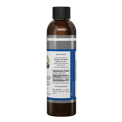 Nature's Sunshine Silver Shield Liquid, 16 Fl Oz | Colloidal Silver Liquid with Aqua Sol Technology Provides Immune Support and Protection