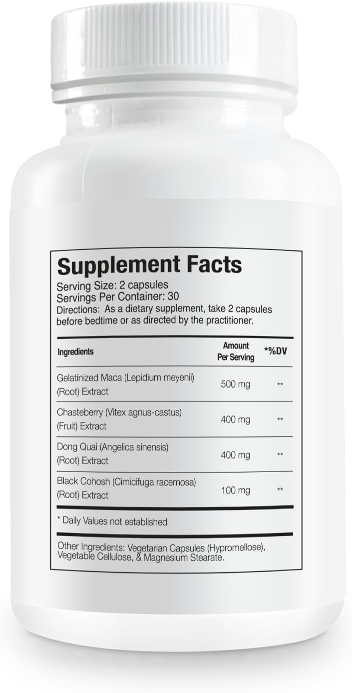 Paleolf 50+ Balance Premium Supplement, PMS Relief. Female Balance During PMS or Menopause. Mood Support & Relief. 60 Capsules (2-Pack)