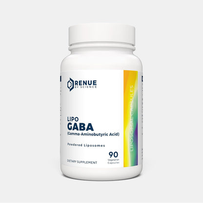Renue By Science GABA | High Strength Liposomal GABA Supplements | 90 GABA Capsules - 300mg Gamma-Aminobutyric Acid per Serving | Non-GMO | Made in the USA Third-Party Tested