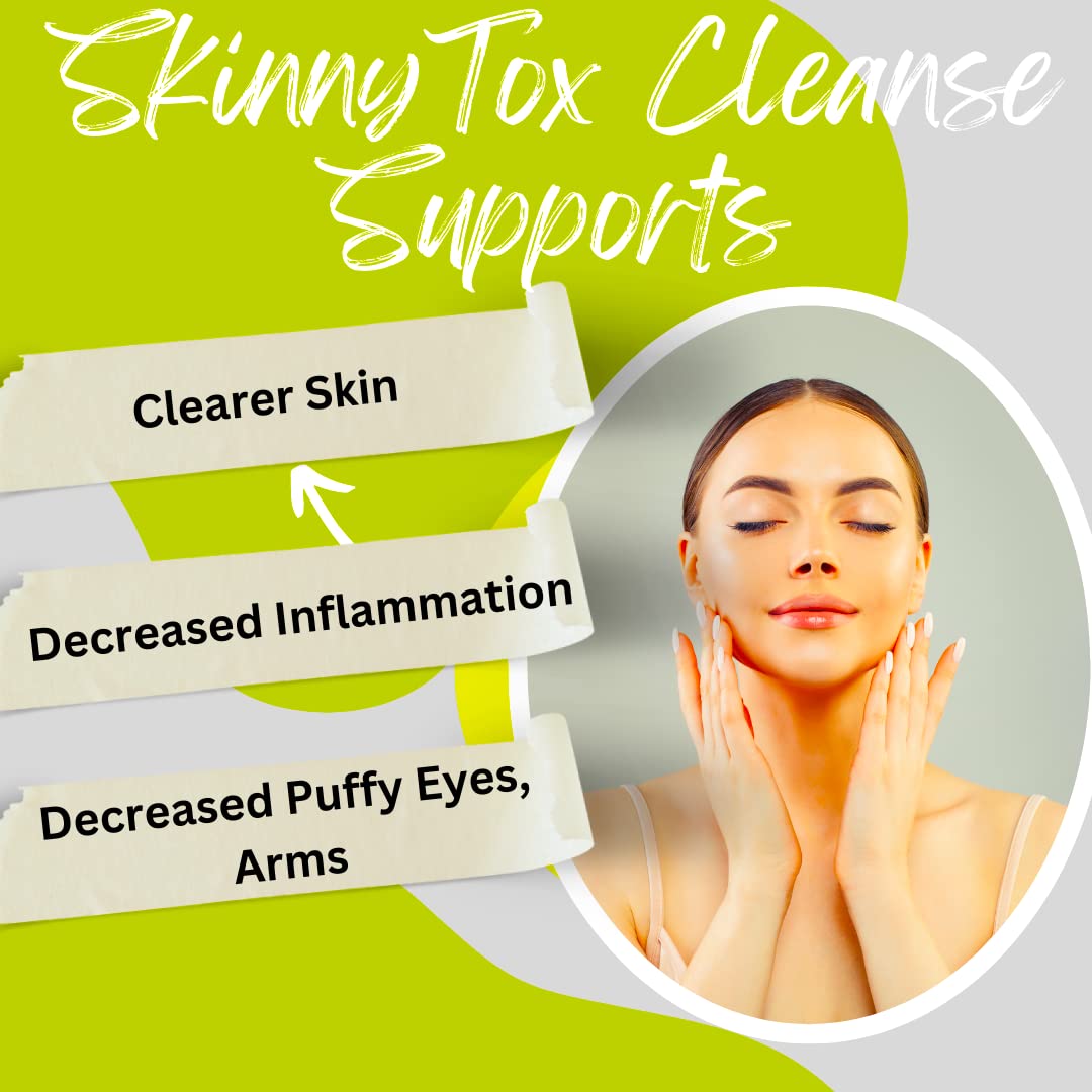 Skinnytox 15 Day Colon Cleanse Detox, Supports Healthy Bowel Movements Flushes Toxins, Boosts Energy. All Natural Weight Management w/ Probiotics. Formula Based on Clinical Research Safe Effective
