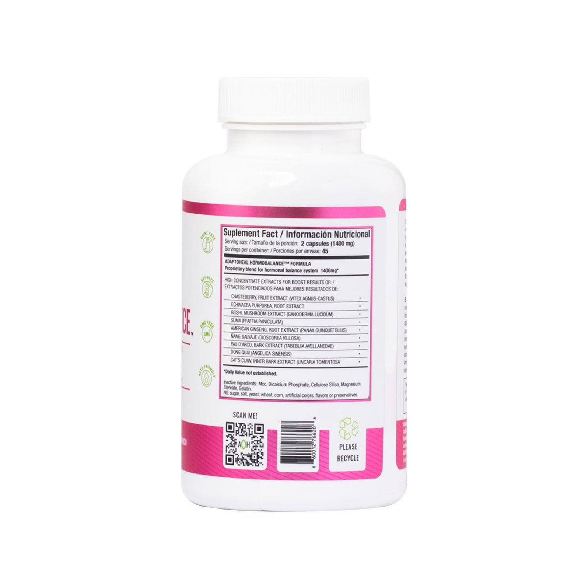 ADAPTOHEAL Hormobalance Hormone Balance for Women (180 Capsules)